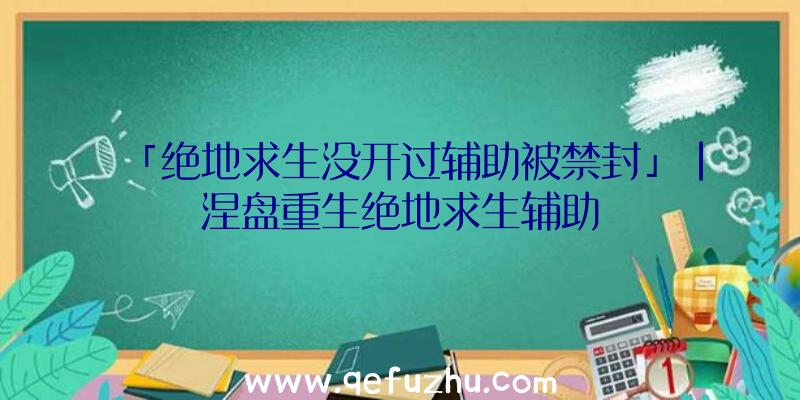 「绝地求生没开过辅助被禁封」|涅盘重生绝地求生辅助